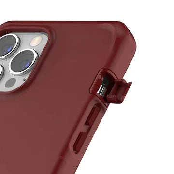 Itskins Supreme Solid iPhone 13 Pro Cover - Burgandy Red - Tashqila Itskins Supreme Solid iPhone 13 Pro Cover - Burgandy Red - Tashqila